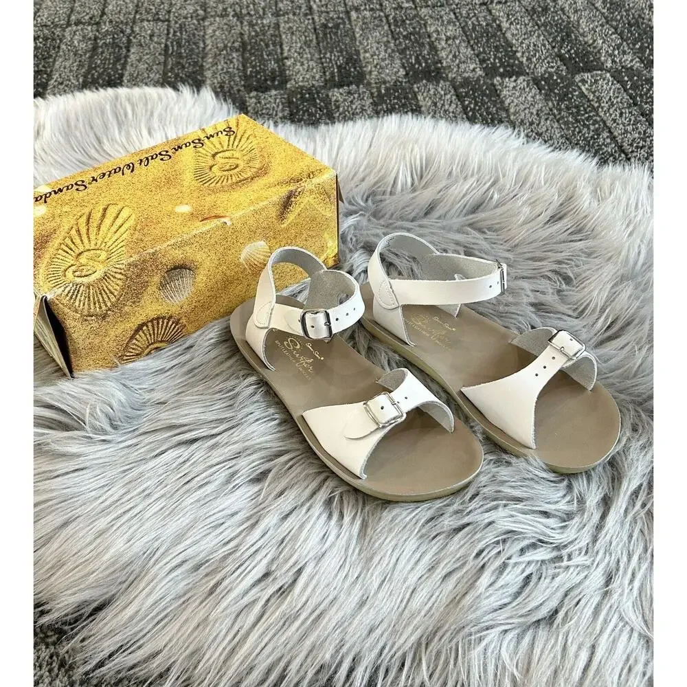 Salt Water Sandals‎ Sun-San Surfer White Size 2 NEW